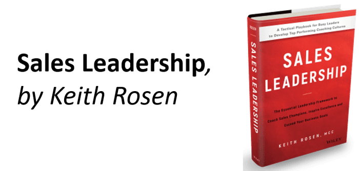 Sales Leadership book section